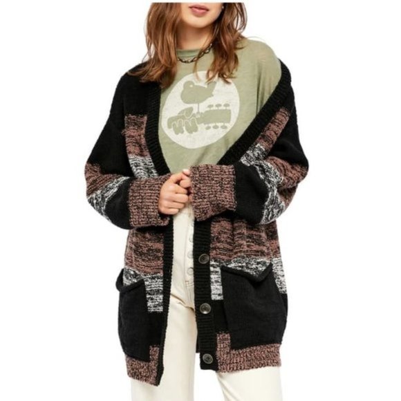 Free People Southport Oversized Beach Cardigan - Picture 2 of 8